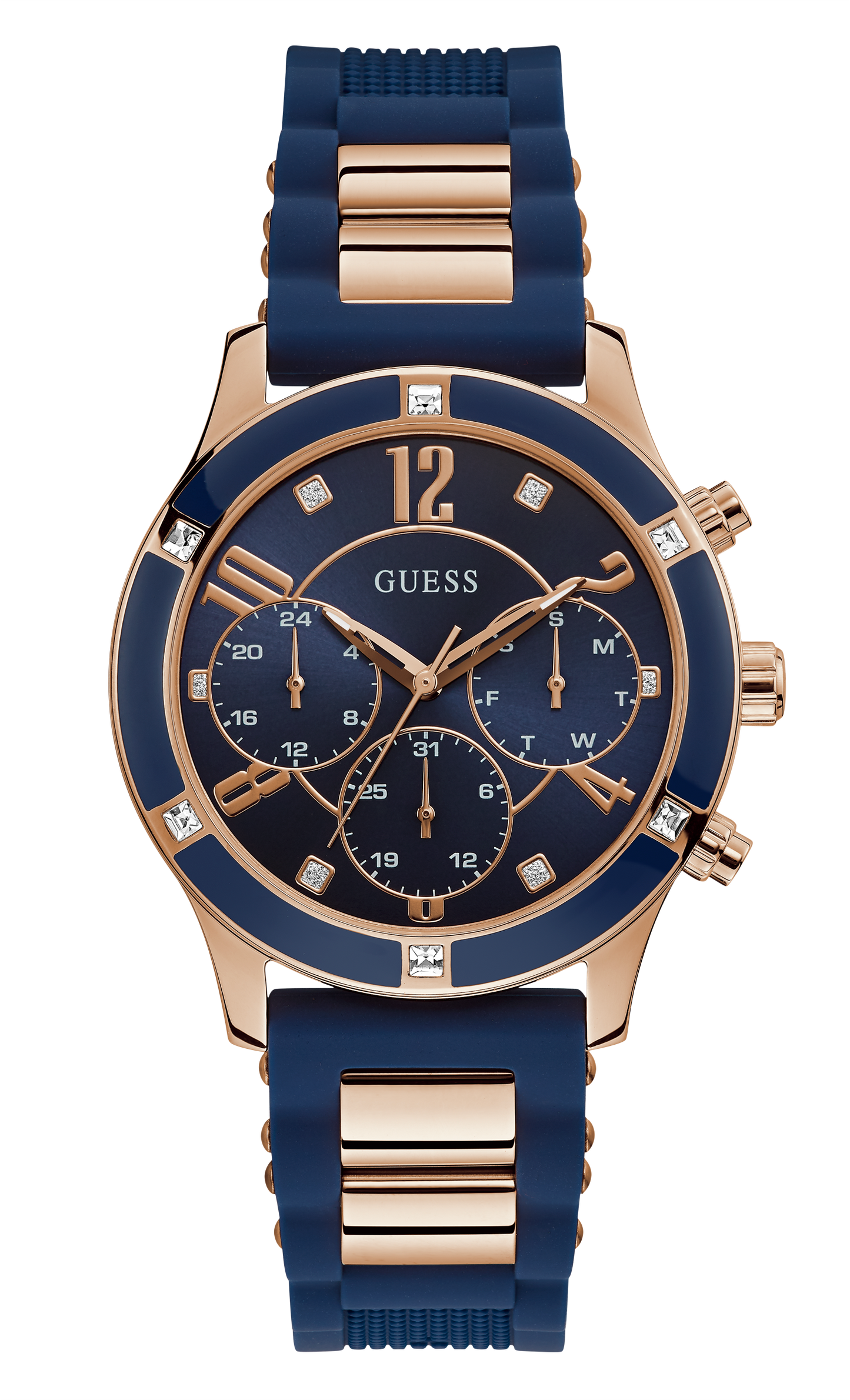 Guess Ladies Blue Chronograph Watch - W1234L4