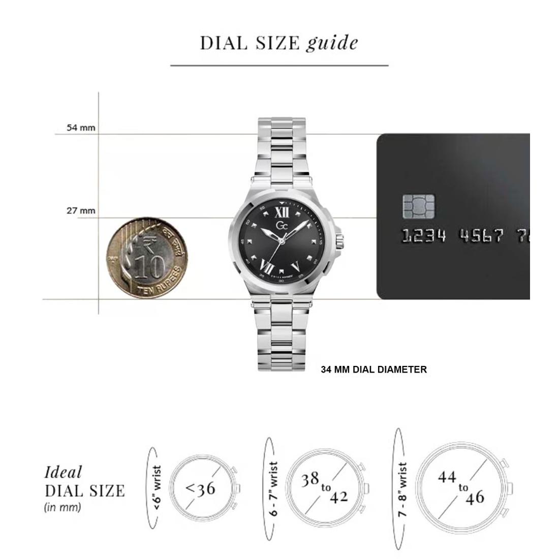 GC Gdr Structura Black Round Dial Analog Women Watch - Y29005L2MM