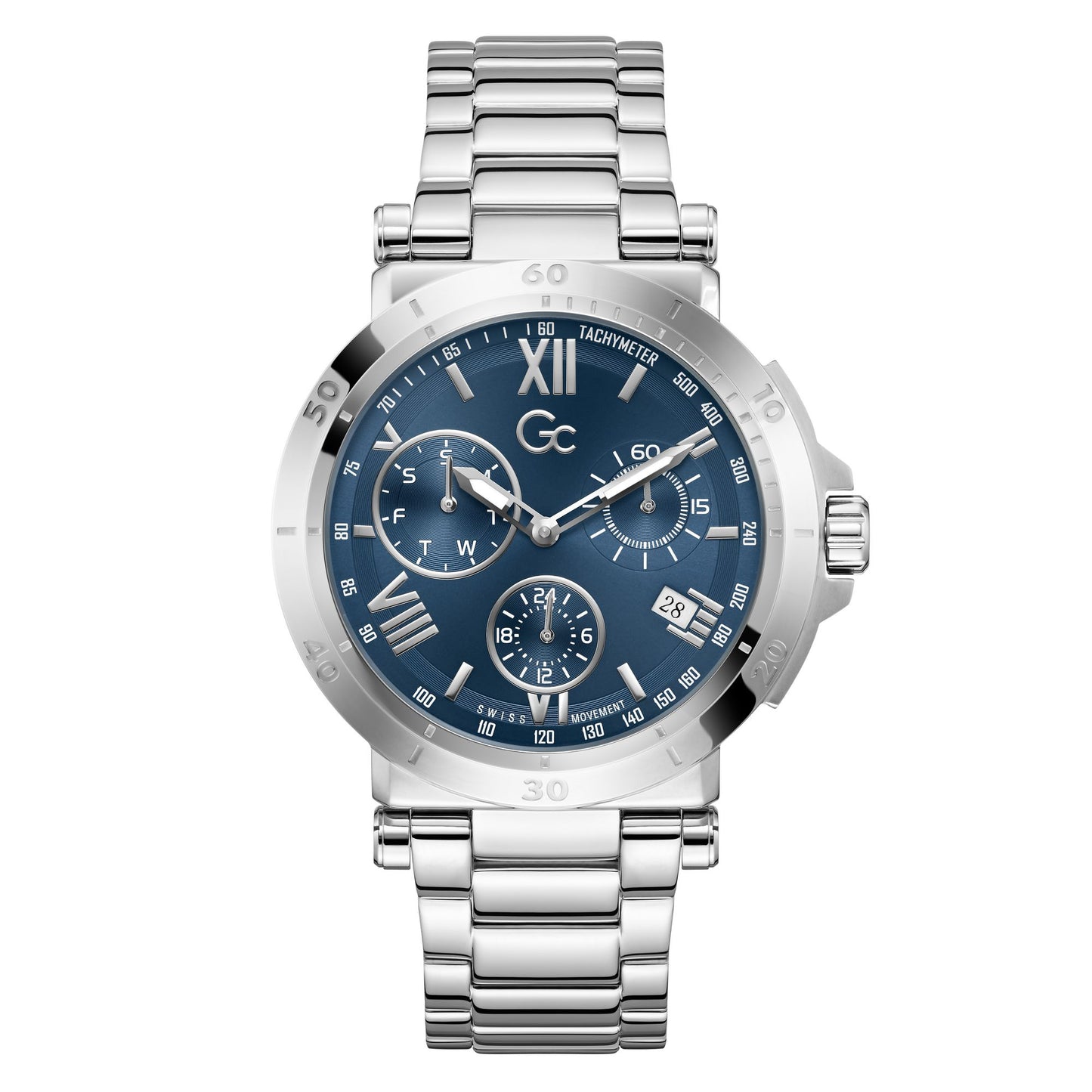 GC Blue Dial Multifunction 44 mm Men's Watch Y44010G7M
