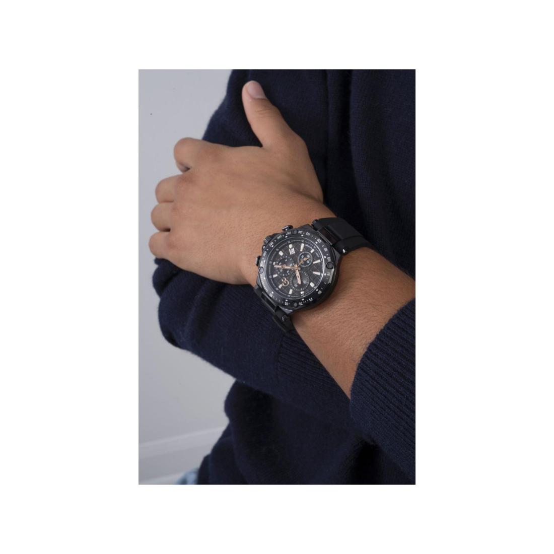 GC Men Black Dial 45 mm Analog Watch- Y81008G2MF