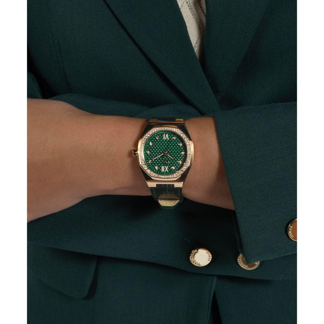 GC Coussin Sleek Lady Green Tonneau Dial Analog Women Watch - Z25004L9MF