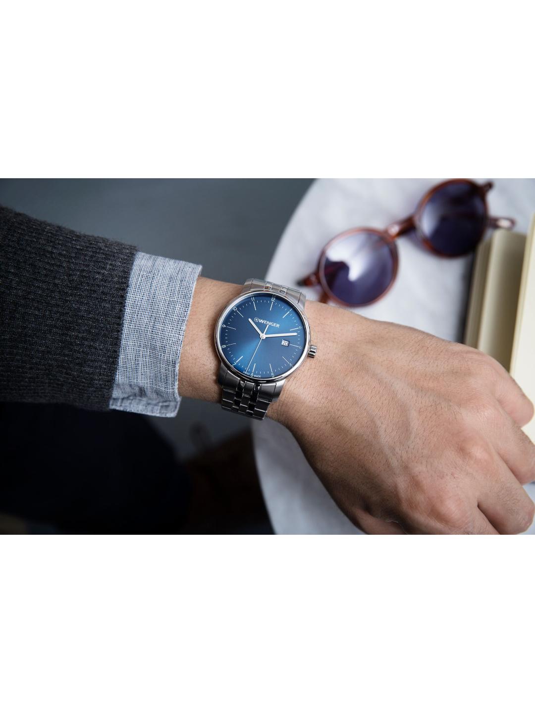Wenger URBAN CLASSIC Men 42 mm Blue Dial Analog Watch 01.1741.123