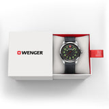 Wenger Terragraph Black Dial 43mm Men Analog Watch 01.0541.121