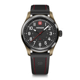 Wenger Terragraph Black Dial 43mm Men Analog Watch 01.0541.124