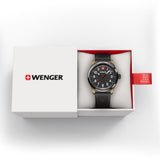 Wenger Terragraph Black Dial 43mm Men Analog Watch 01.0541.124