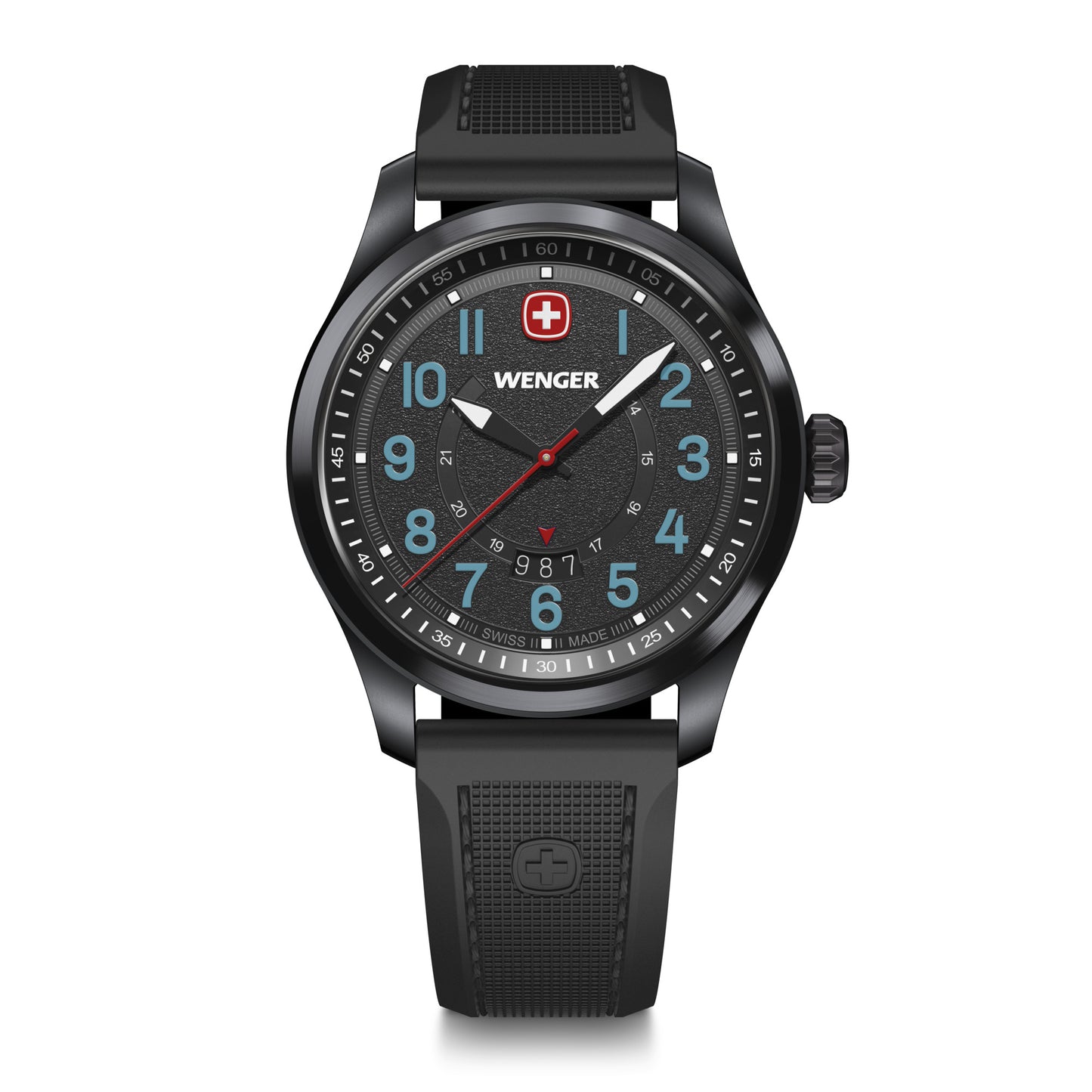 Wenger Terragraph Black Dial 43mm Men Analog Watch 01.0541.127