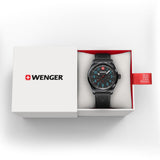 Wenger Terragraph Black Dial 43mm Men Analog Watch 01.0541.127