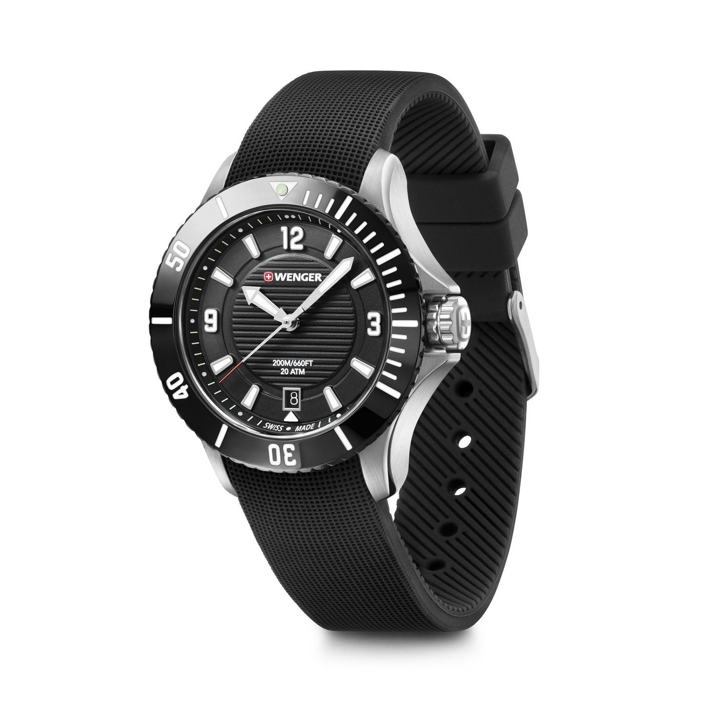 Wenger Seaforce Small 35 mm Black Dial Women Watch 01.0621.110