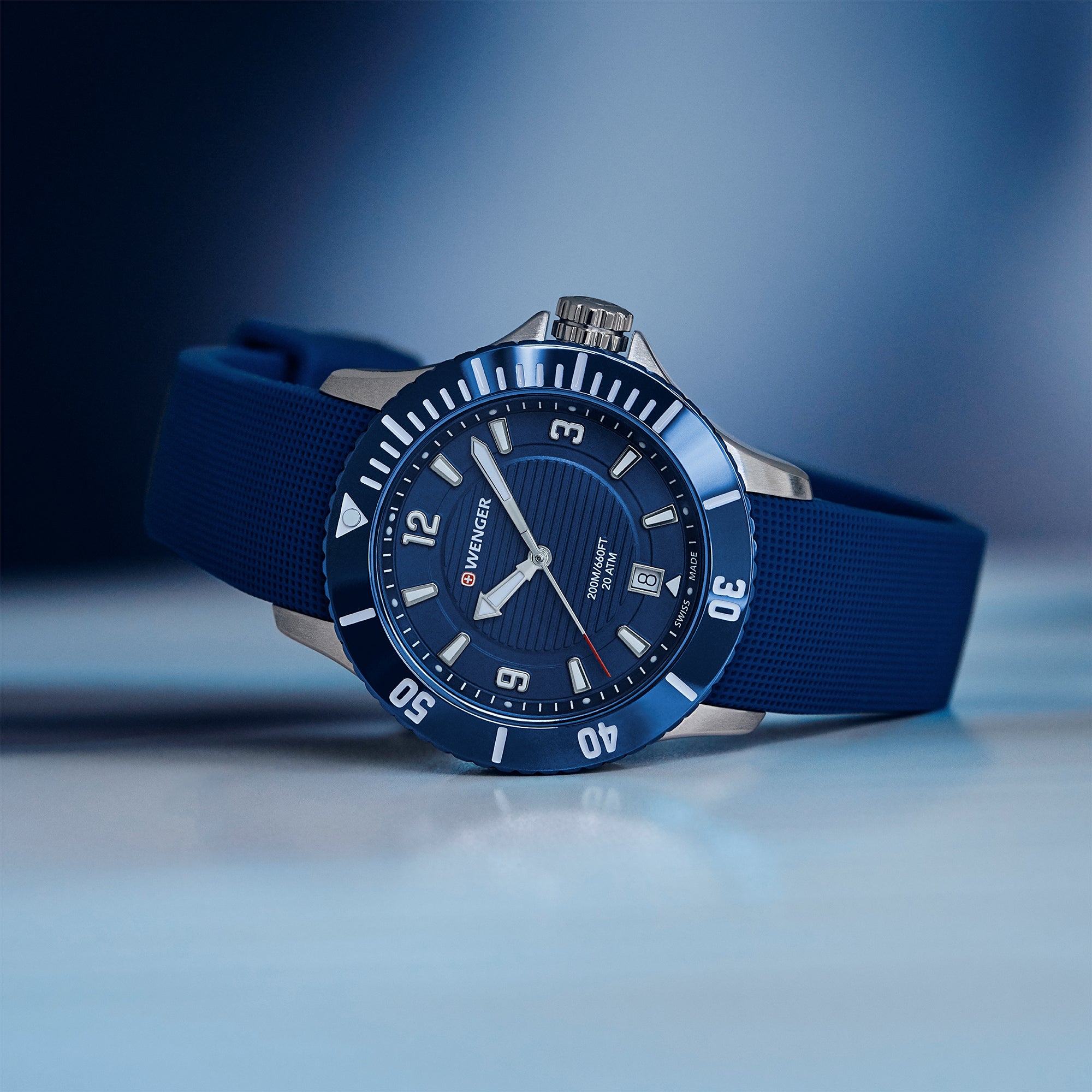 Wenger Seaforce Small 35mm Blue Dial Women Analog Watch 01.0621.112