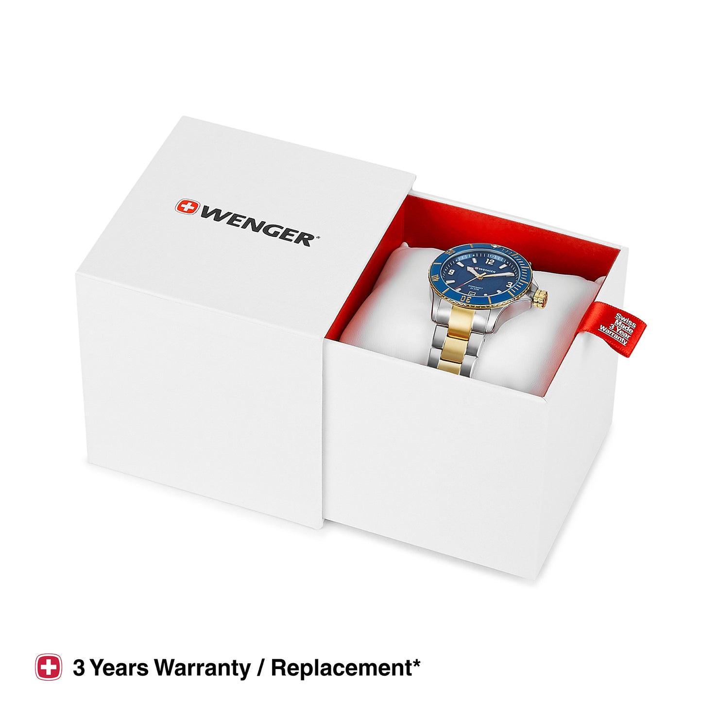 Wenger Seaforce Small 35mm Blue Dial Women Analog Watch 01.0621.114