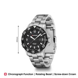 Wenger Seaforce 43mm Black Dial Men Analog Watch 01.0641.131