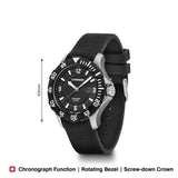 Wenger Seaforce 43mm Black Dial Men Analog Watch 01.0641.132