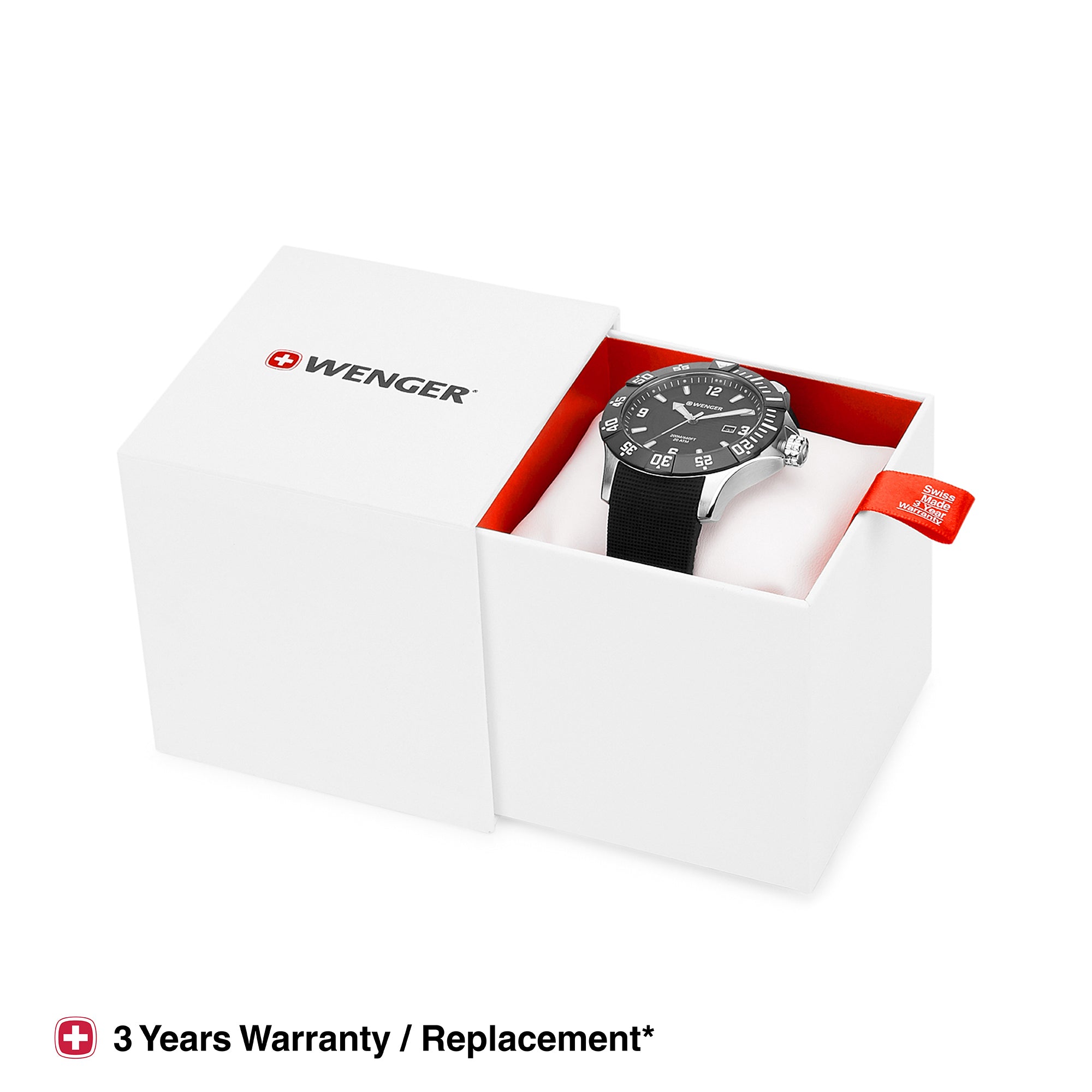 Wenger Seaforce 43mm Black Dial Men Analog Watch 01.0641.132