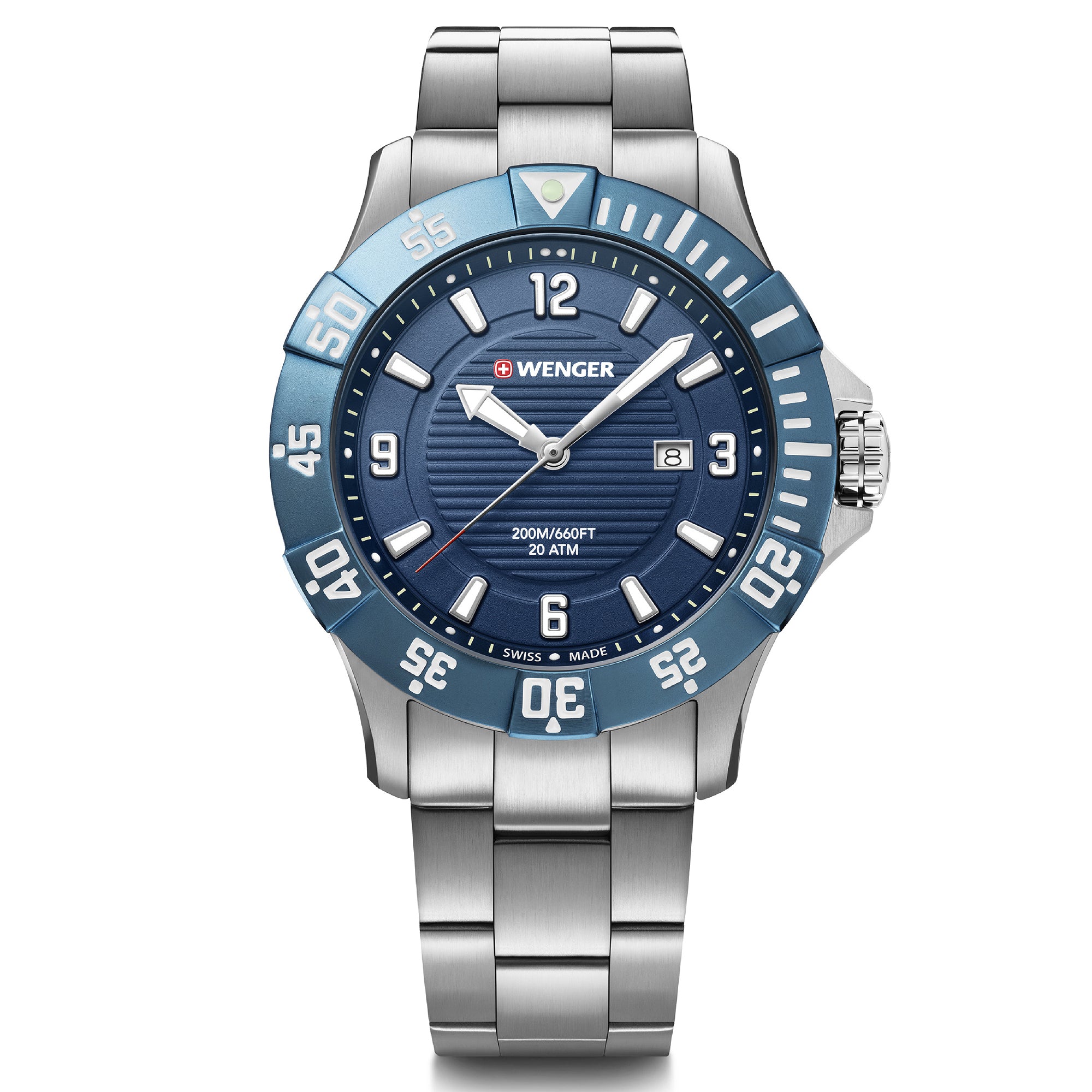 Wenger Seaforce 43mm Blue Dial Men Analog Watch 01.0641.133