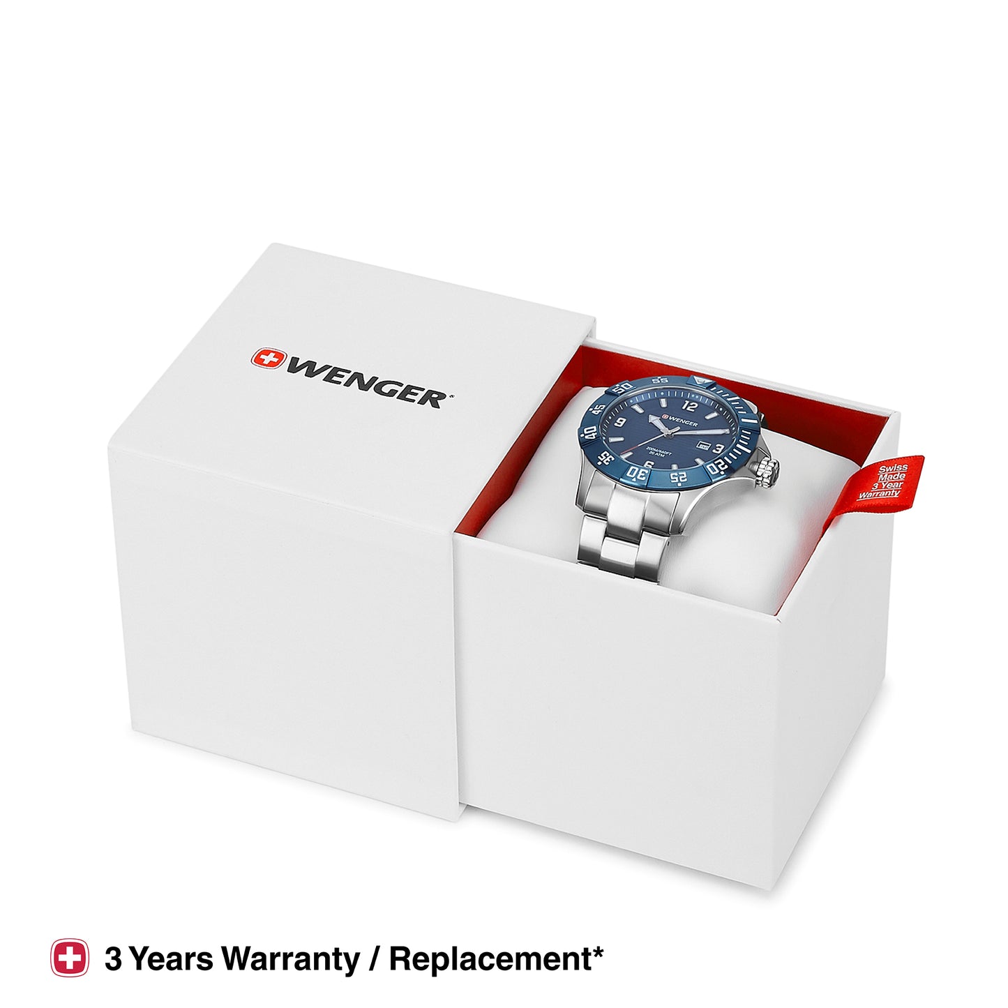 Wenger Seaforce 43mm Blue Dial Men Analog Watch 01.0641.133