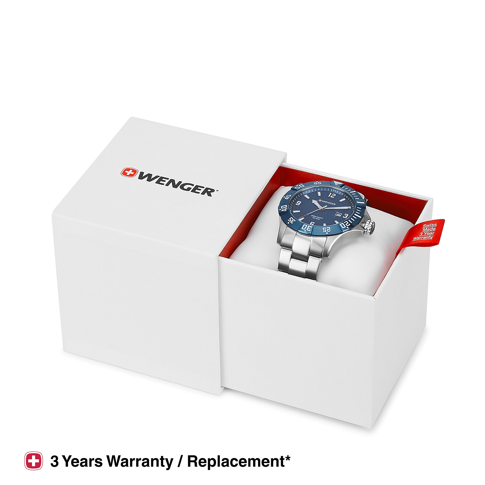 Wenger Seaforce 43mm Blue Dial Men Analog Watch 01.0641.133