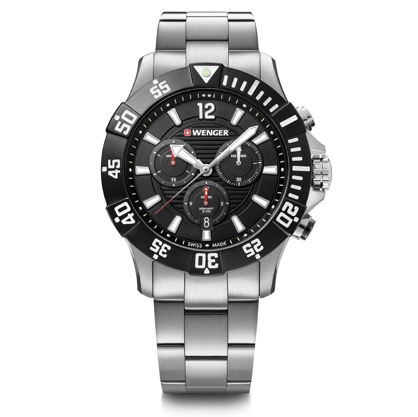Wenger Seaforce Chrono 43mm Black Dial Men Watch 01.0643.117