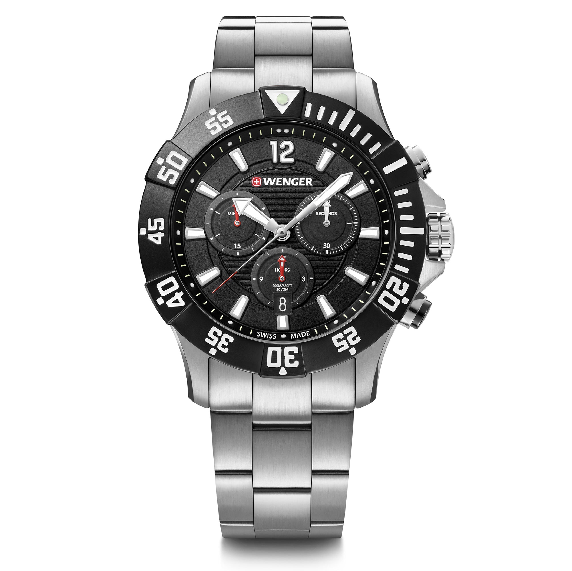 Wenger Seaforce Chrono 43mm Black Dial Men Watch 01.0643.117