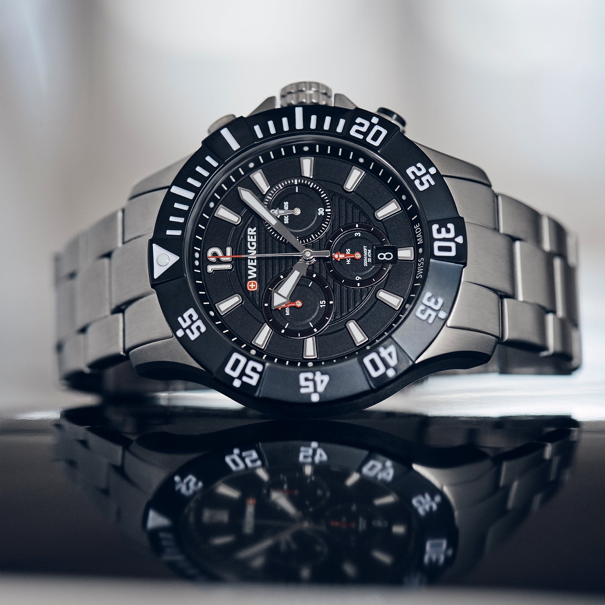 Wenger Seaforce Chrono 43mm Black Dial Men Watch 01.0643.117
