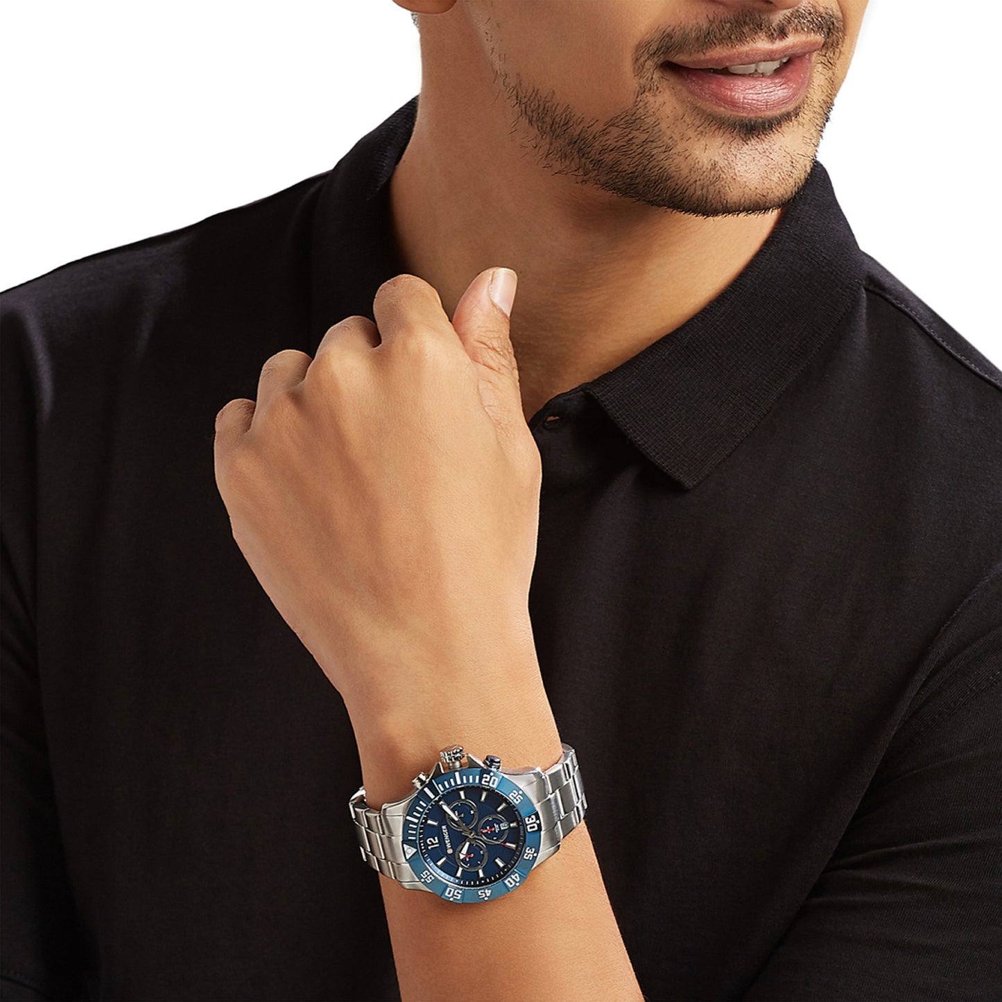 Wenger Seaforce Chrono 43mm Blue Dial Men Watch 01.0643.119