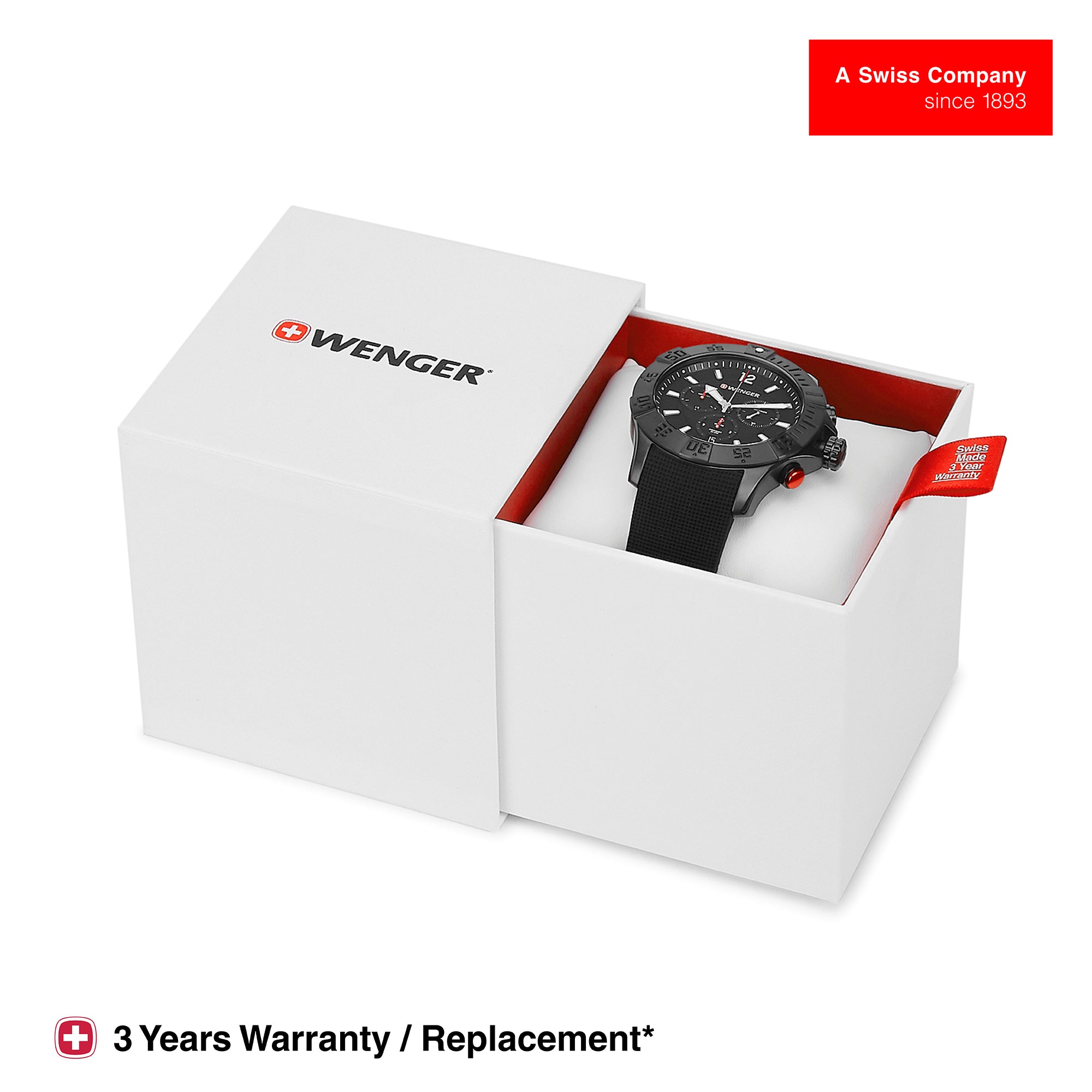 Wenger Seaforce Chrono 43mm Black Dial Men Watch 01.0643.120