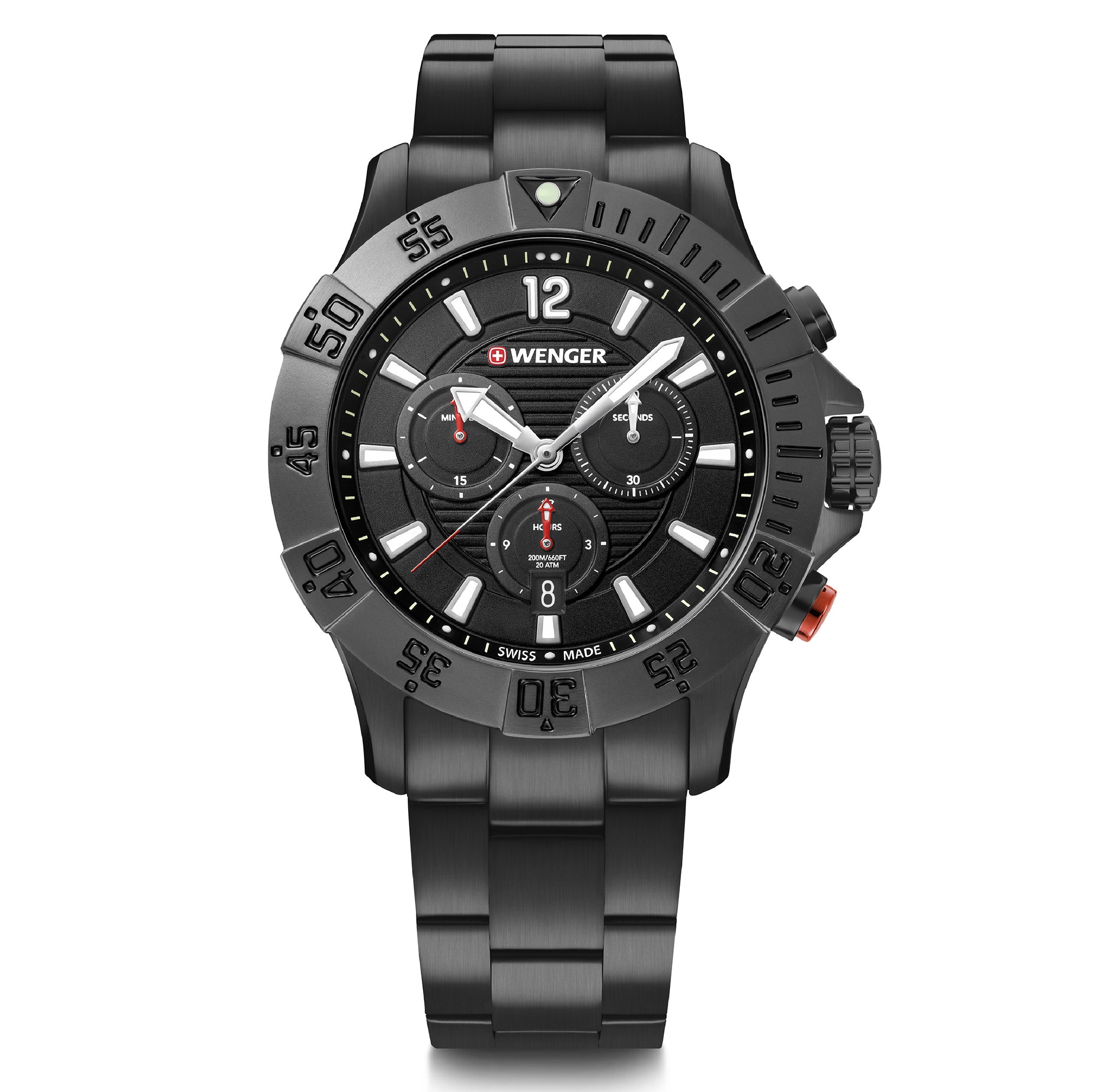 Wenger Seaforce Chrono 43mm Black Dial Men Watch 01.0643.121