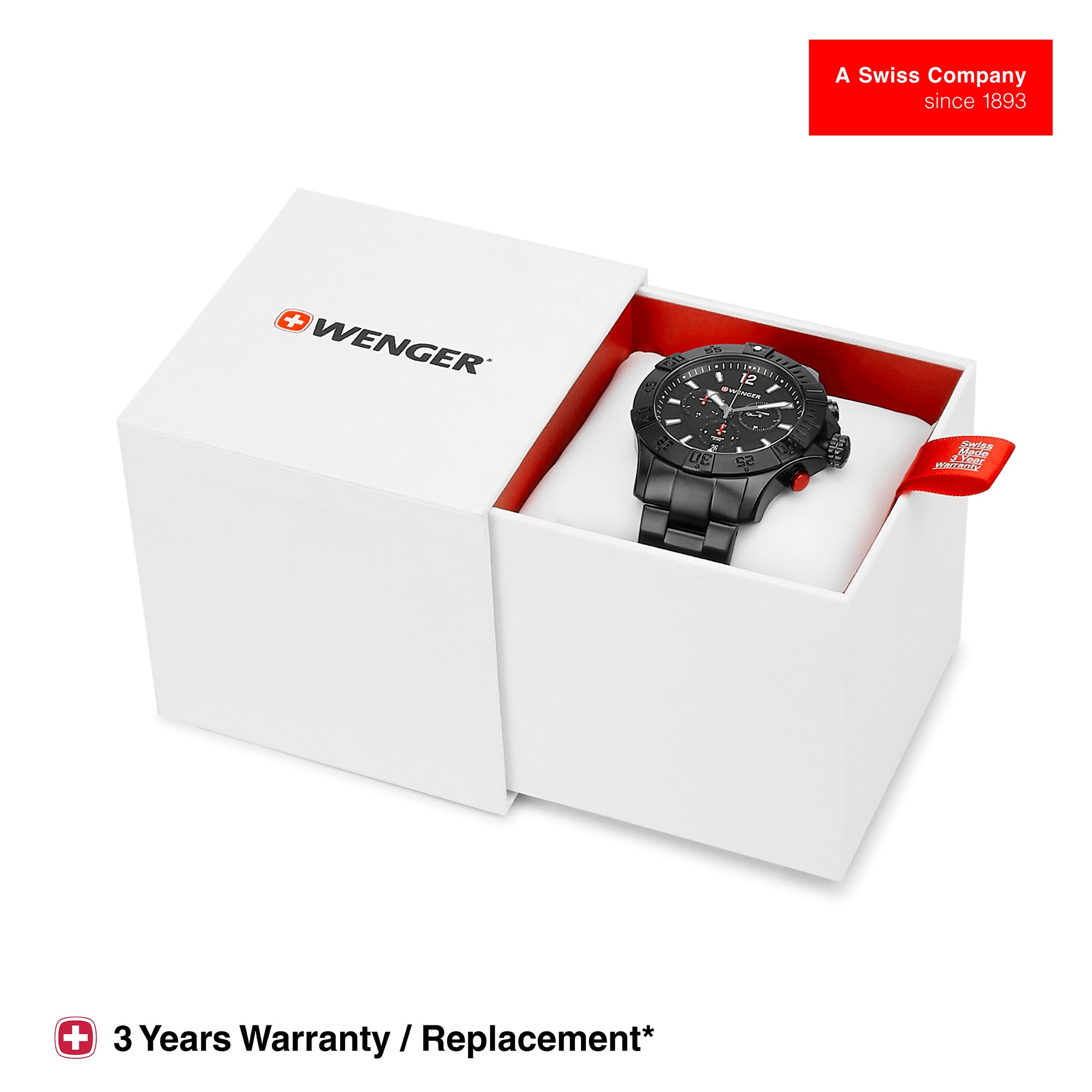 Wenger Seaforce Chrono 43mm Black Dial Men Watch 01.0643.121