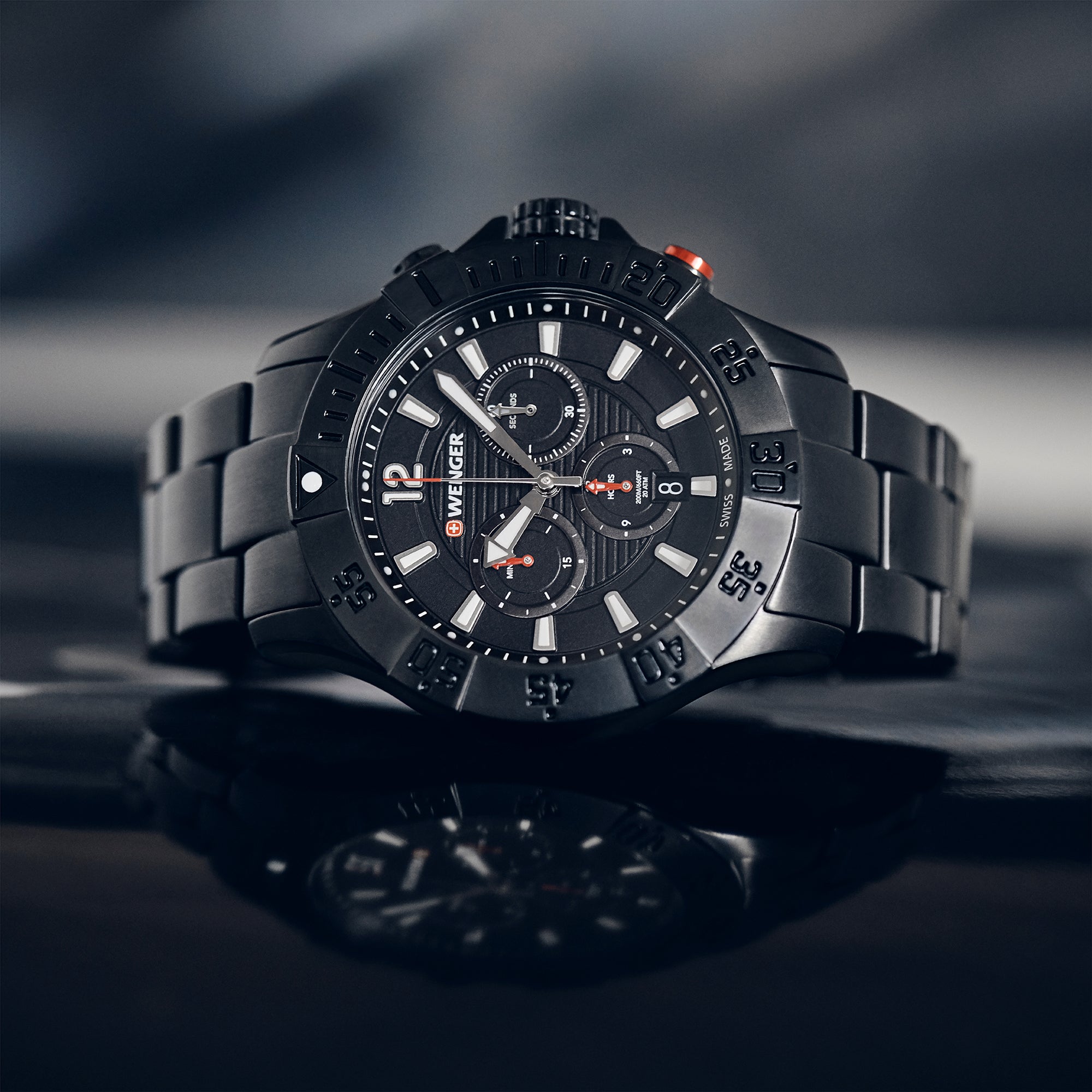 Wenger Seaforce Chrono 43mm Black Dial Men Watch 01.0643.121