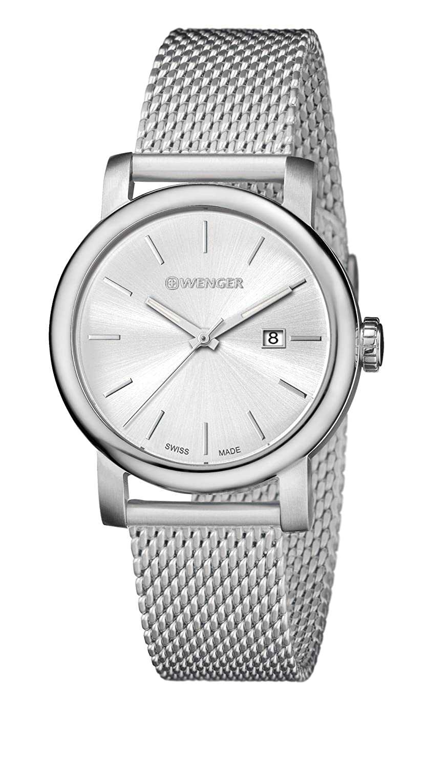 Wenger Urban Classic 34mm Silver Dial Women Analog Watch 01.1021.116