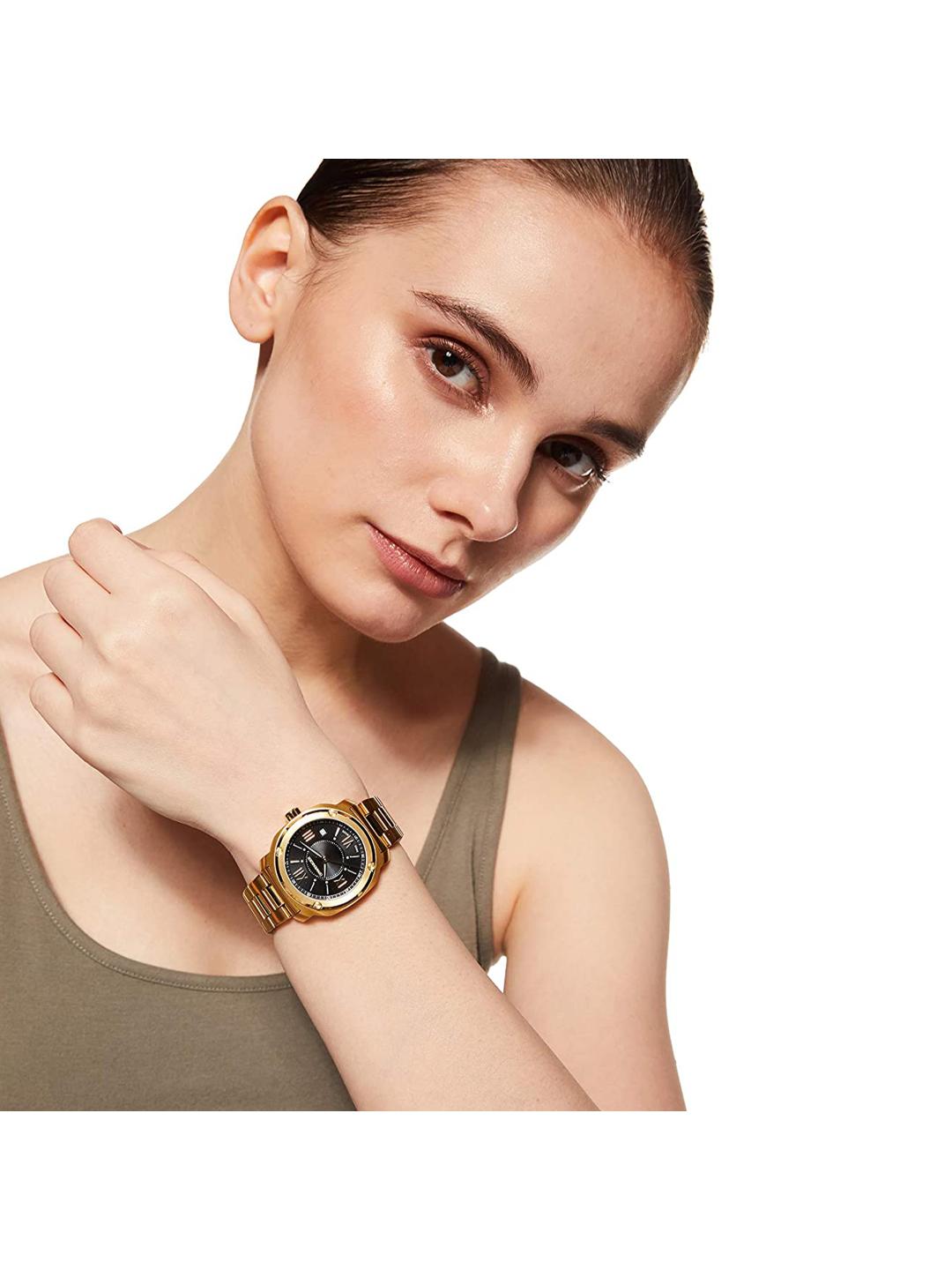 Wenger Edge Romans Women 34 mm Black Dial Analog Watch 01.1121.114