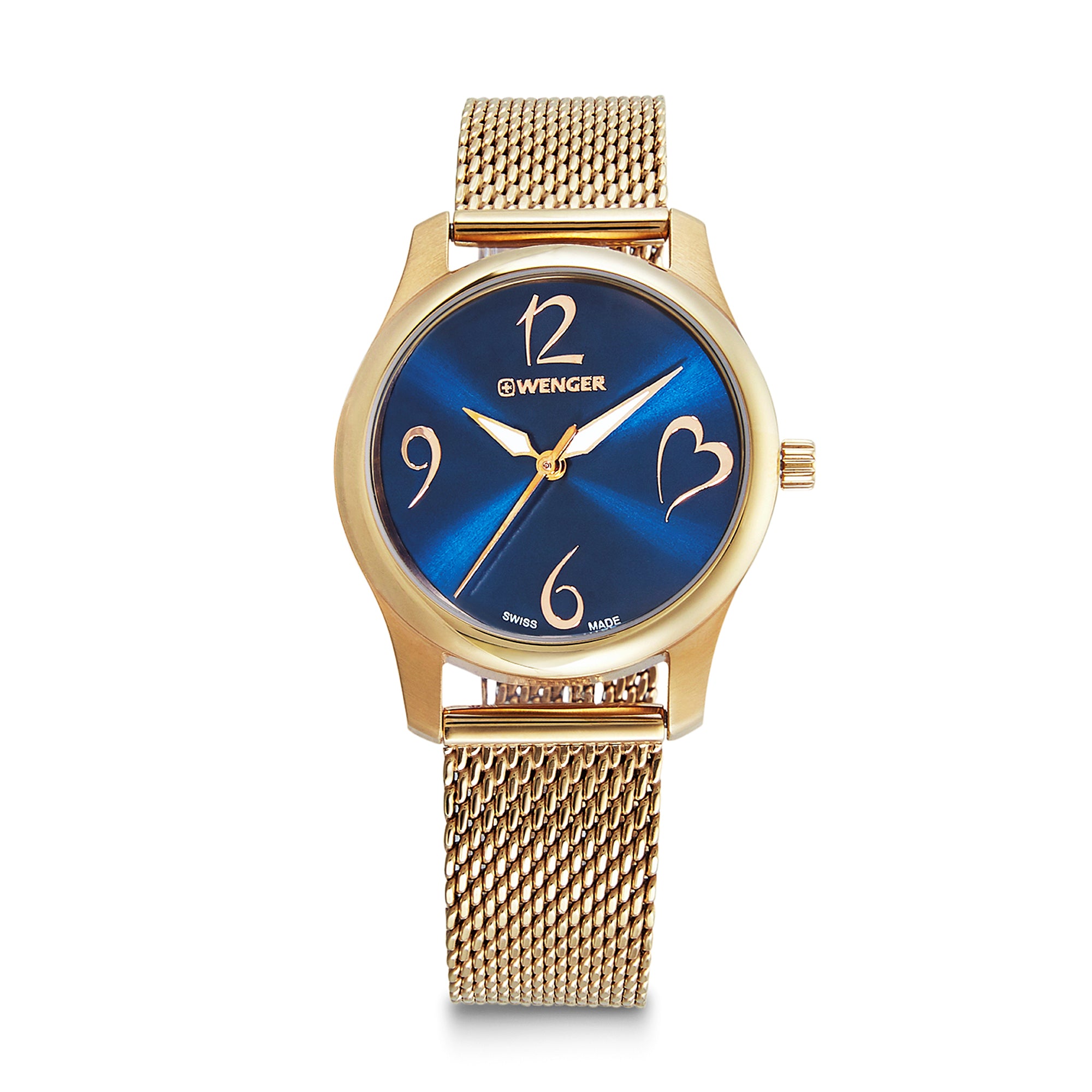 Wenger City Very 34 mm Blue Dial Women Analog Watch 01.1421.120