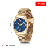 Wenger City Very 34 mm Blue Dial Women Analog Watch 01.1421.120