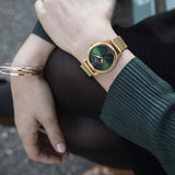 Wenger City Very 34 mm Green Dial Women Analog Watch 01.1421.121