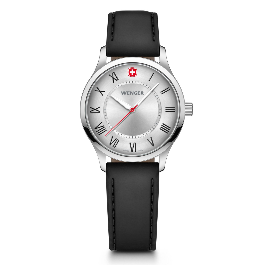 Wenger City Classic 34 mm Silver Dial Unisex Watch 01.1421.124
