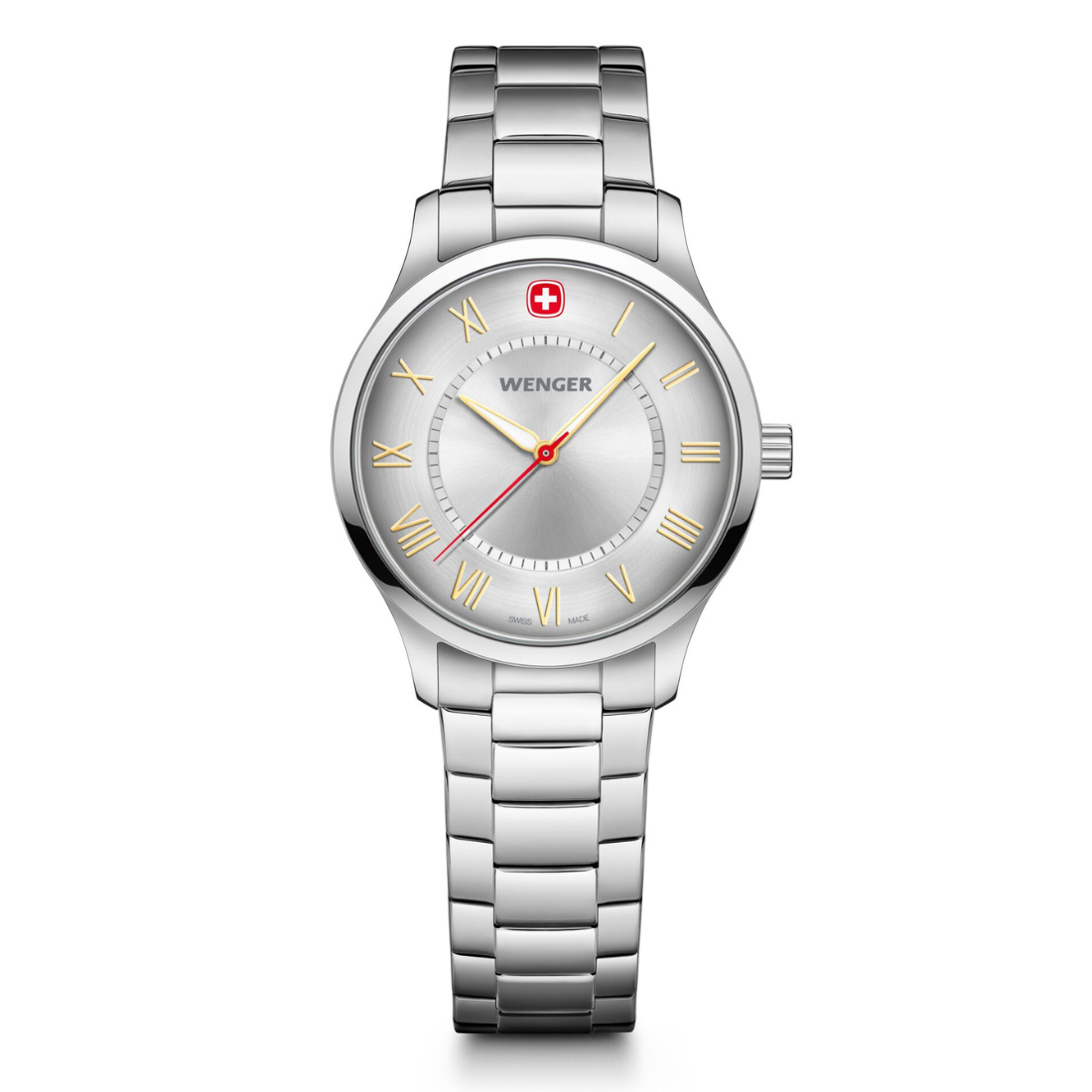 Wenger City Classic 34 mm Silver Dial Unisex Watch 01.1421.126