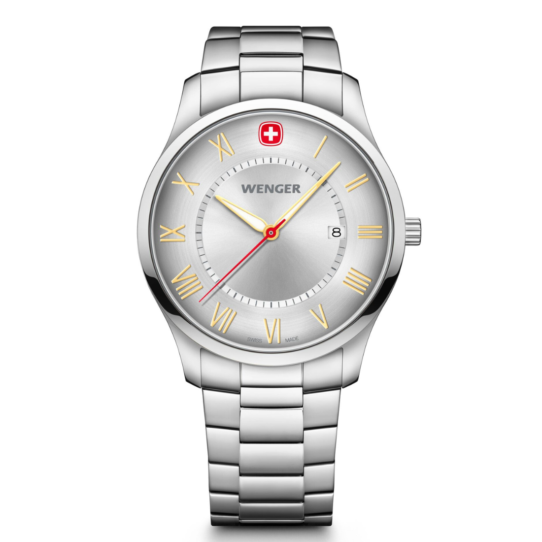 Wenger City Classic 42 mm Silver Dial Men Analog Watch 01.1441.136