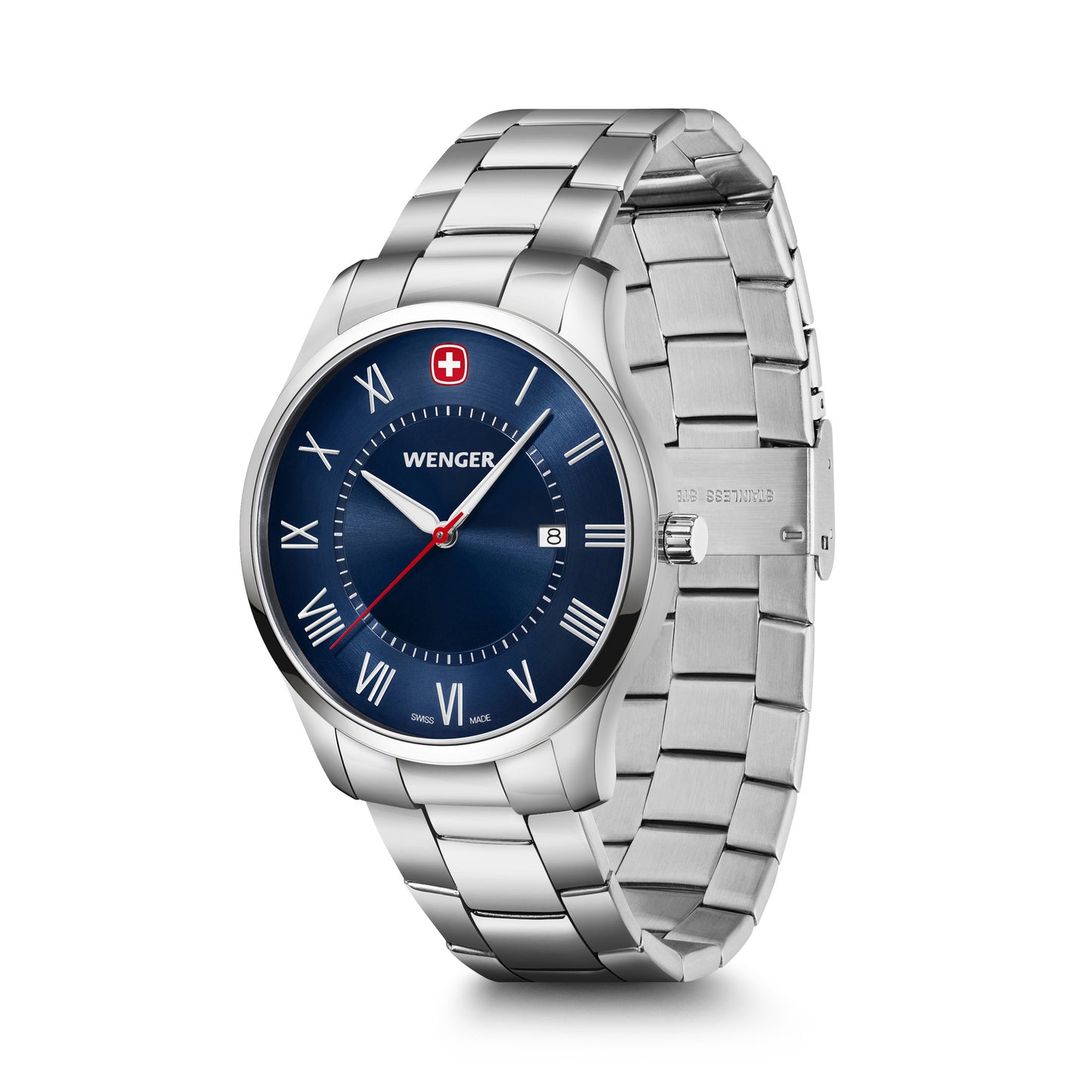 Wenger City Classic 42 mm Blue Dial Men Analog Watch 01.1441.137