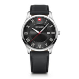 Wenger City Classic 42 mm Black Dial Strap Men Analog Watch 01.1441.138