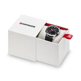 Wenger City Classic 42 mm Black Dial Strap Men Analog Watch 01.1441.138