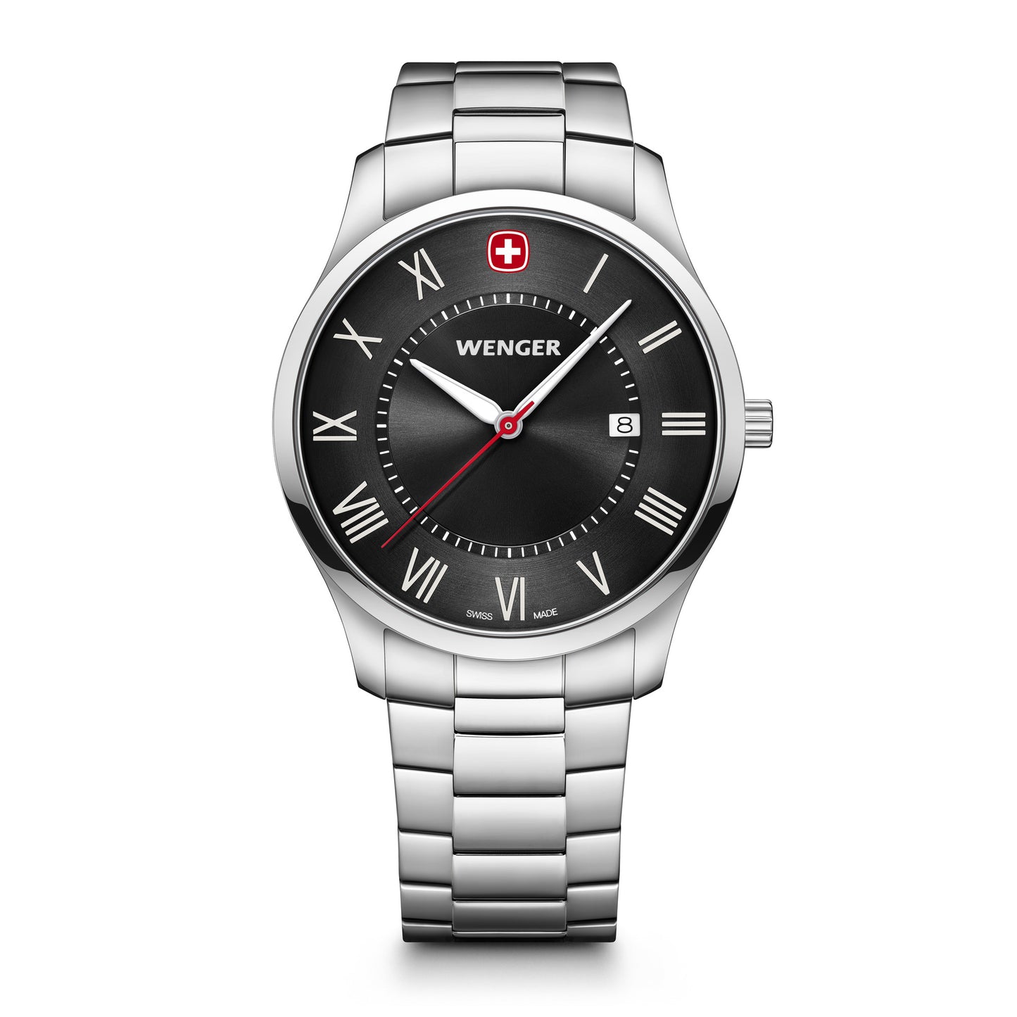 Wenger City Classic 42 mm Black Dial Men Analog Watch 01.1441.140
