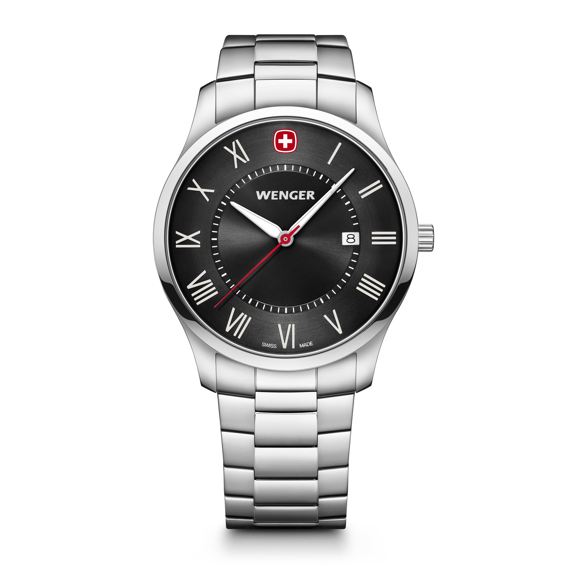 Wenger City Classic 42 mm Black Dial Men Analog Watch 01.1441.140