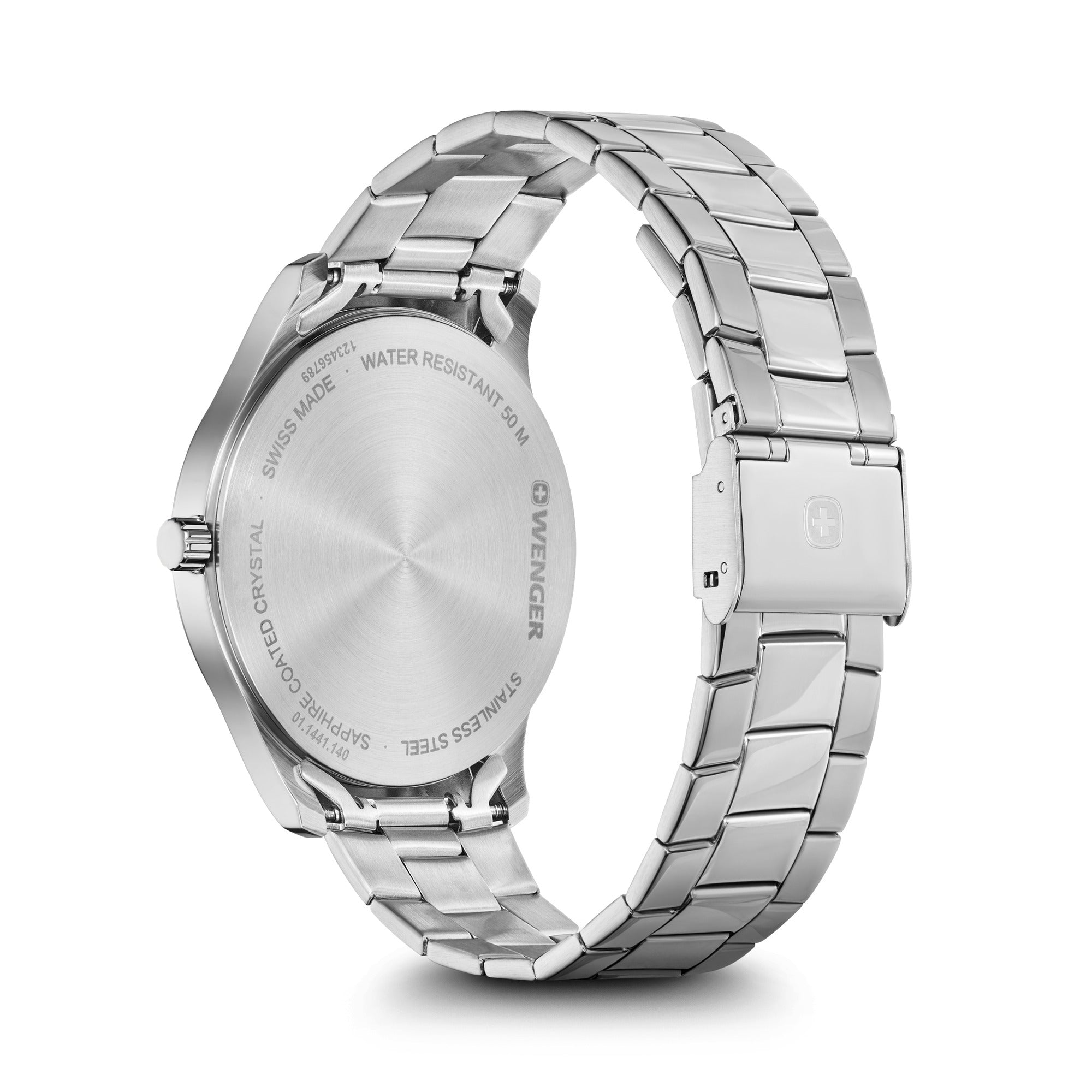 Wenger City Classic 42 mm Black Dial Men Analog Watch 01.1441.140