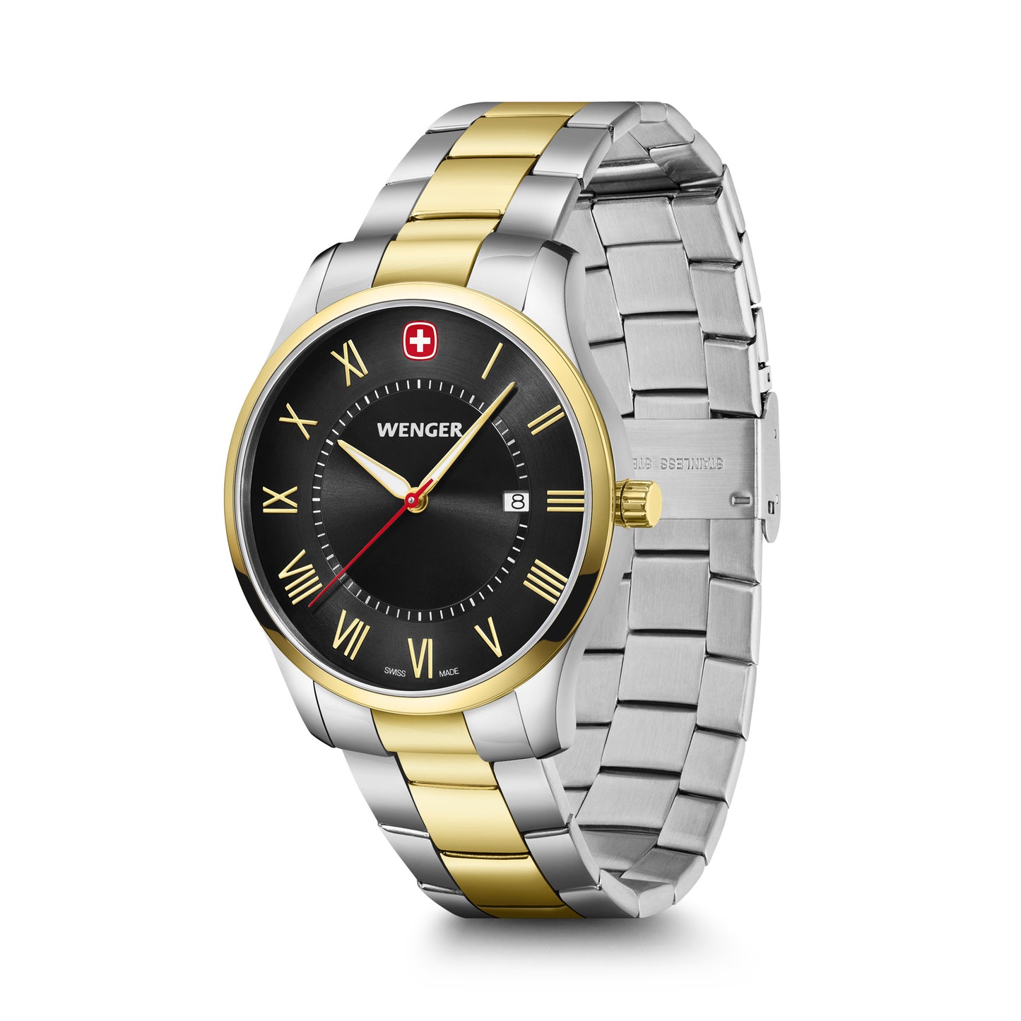 Wenger City Classic 42 mm Black Dial Men Analog Watch 01.1441.142
