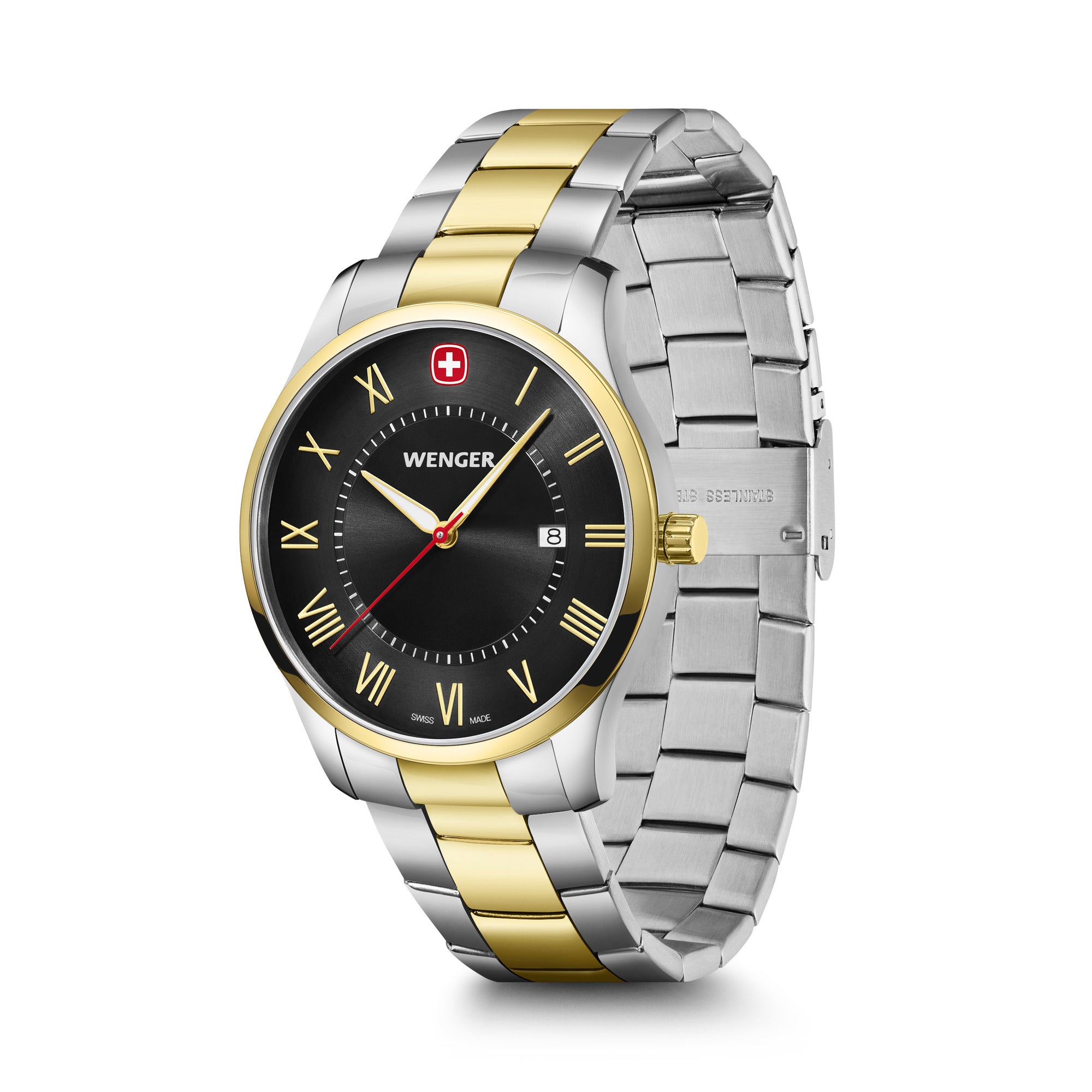 Wenger City Classic 42 mm Black Dial Men Analog Watch 01.1441.142