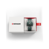Wenger City GMT Swiss Made 42 mm Green Dial Men Watch 01.1442.101