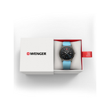Wenger City GMT Swiss Made 42 mm Black Dial Men Watch 01.1442.103