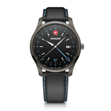 Wenger City GMT Swiss Made 42 mm Black Dial Men Watch 01.1442.105