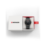 Wenger City GMT Swiss Made 42 mm Black Dial Men Watch 01.1442.105