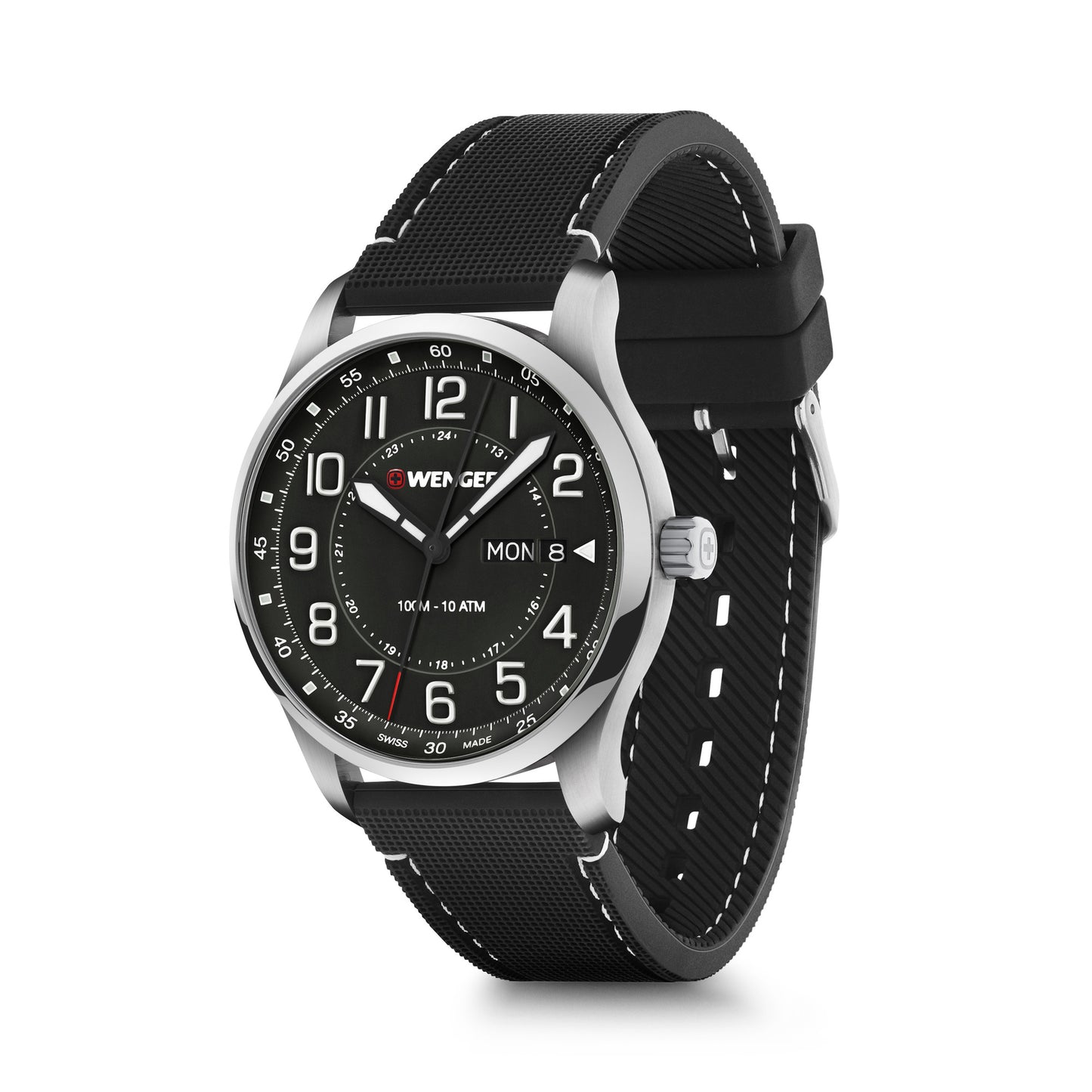 Wenger Attitude Black Dial 42mm Men Analog Watch 01.1541.127
