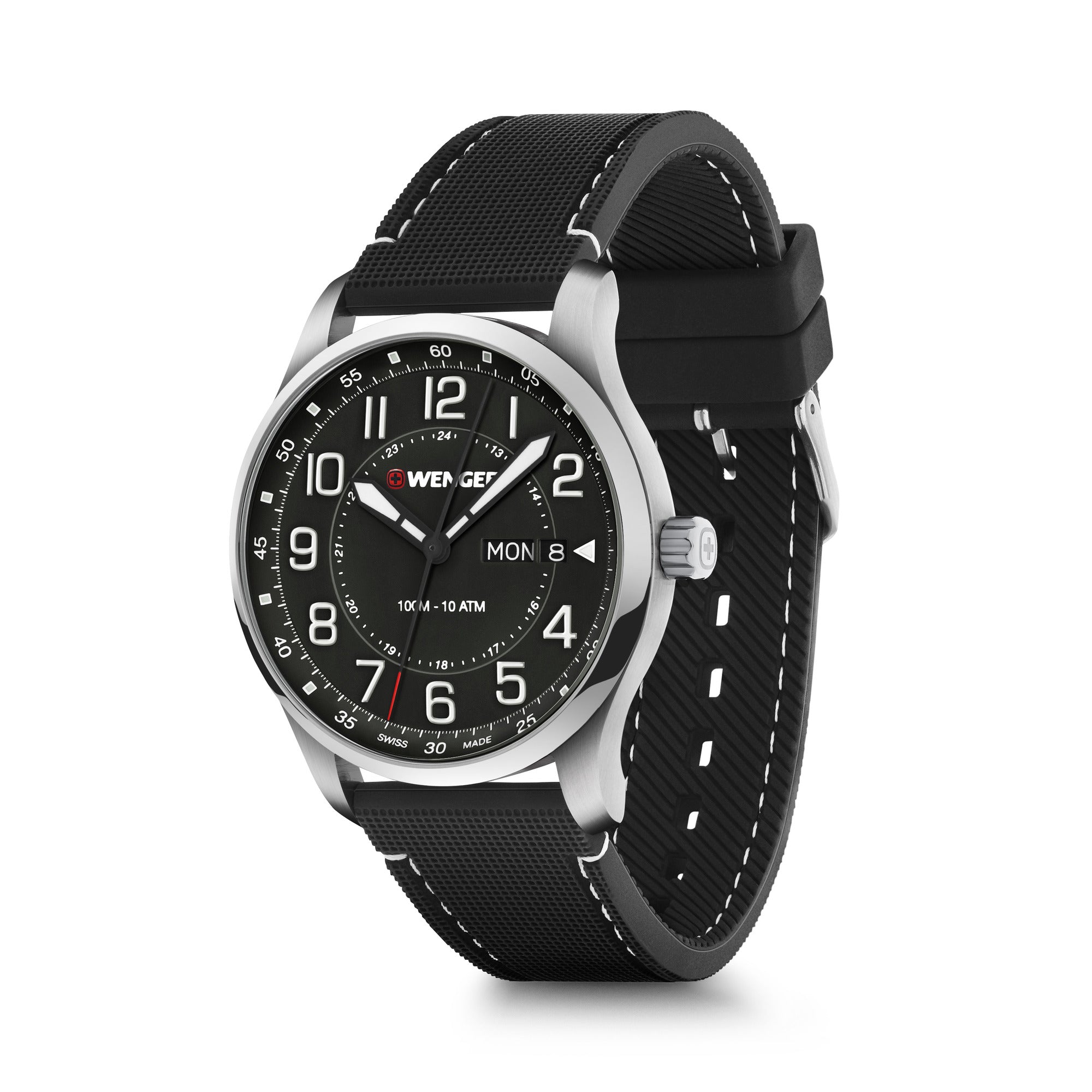 Wenger Attitude Black Dial 42mm Men Analog Watch 01.1541.127